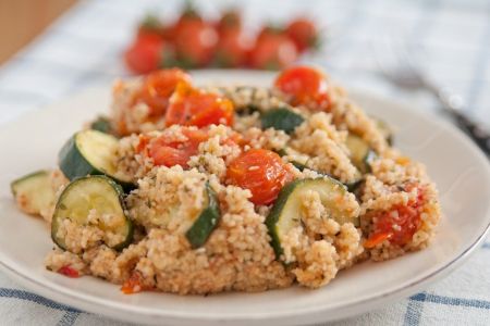 Zucchini-Tomaten-Couscous