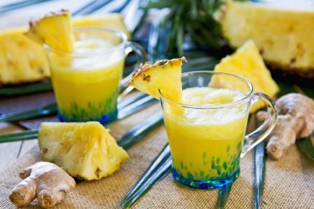 Fatburner Drink-Ananas-Ingwer