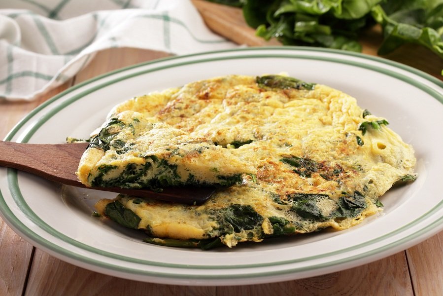 Spinat-Omelette - Rezept | Kochrezepte.at